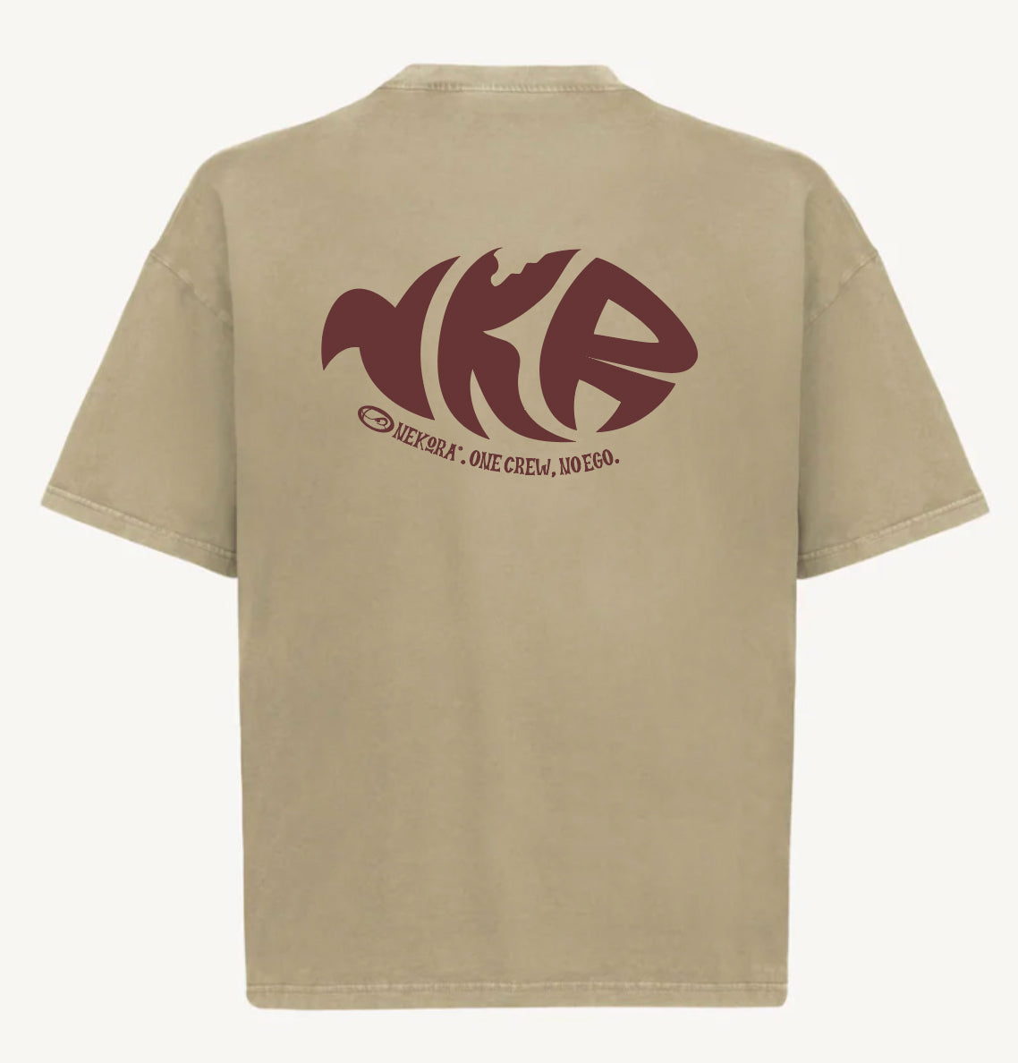 Camiseta Raspa Beige & Burdeos