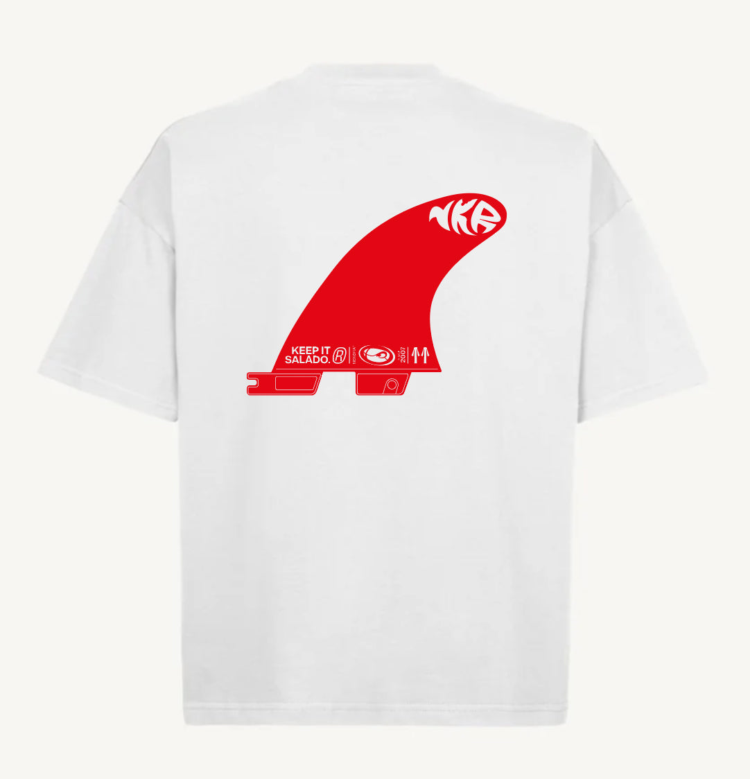 Camiseta Salitre Blanca & Roja