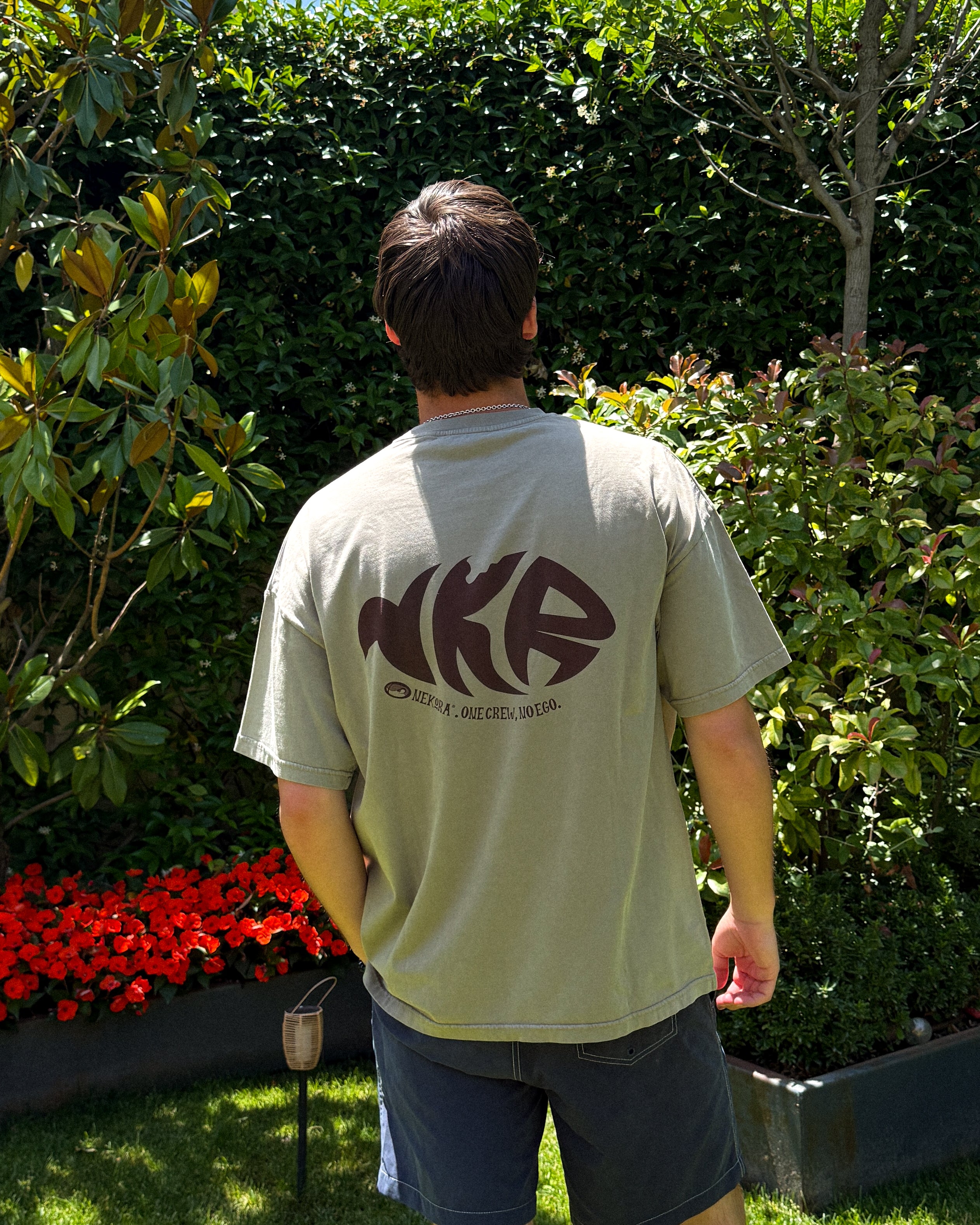 Camiseta Raspa Beige & Burdeos