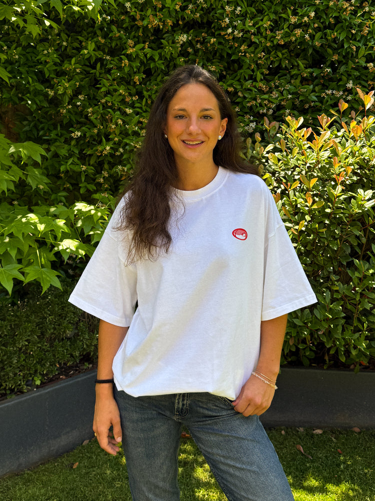 Camiseta Salitre Blanca & Roja