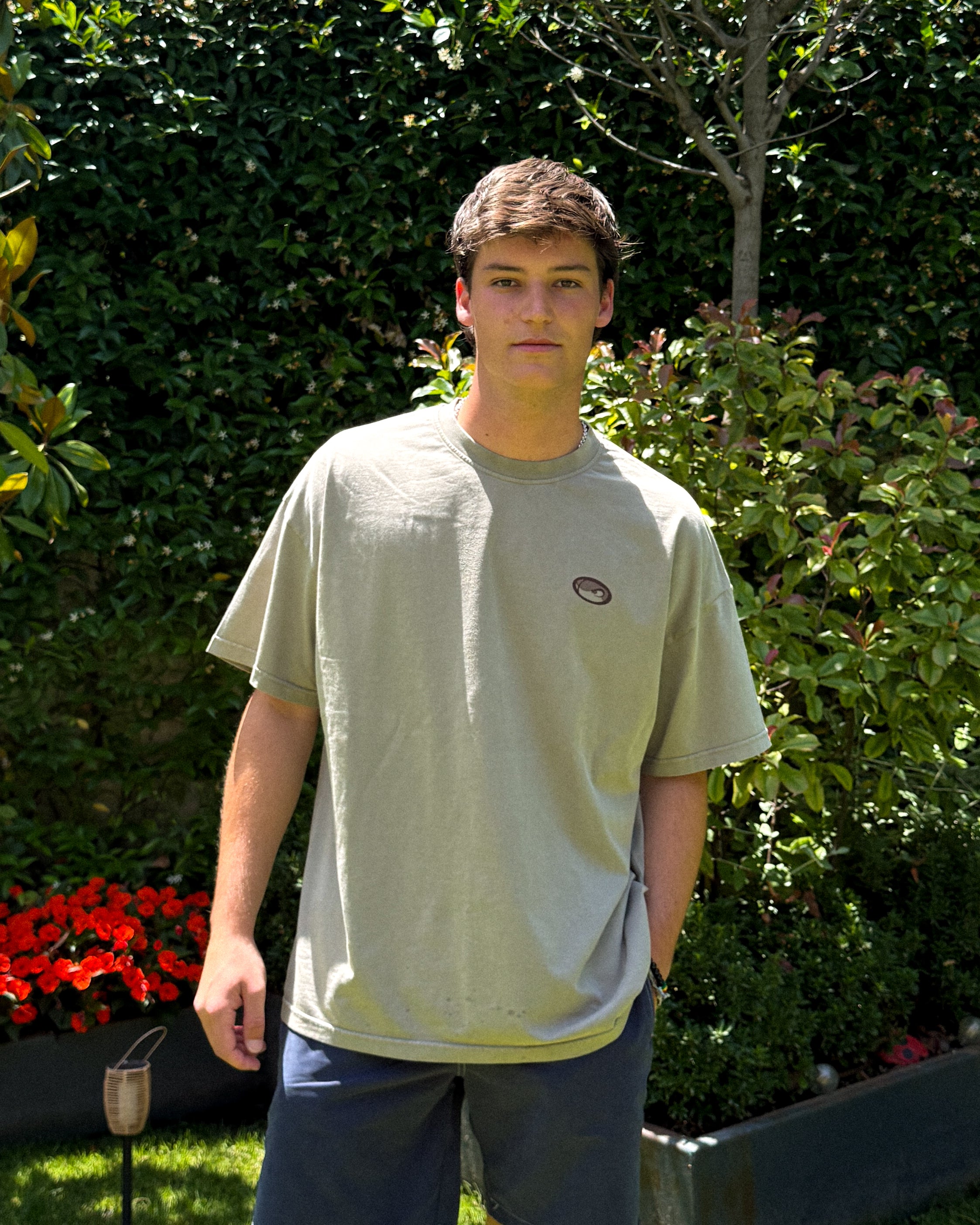 Camiseta Raspa Beige & Burdeos