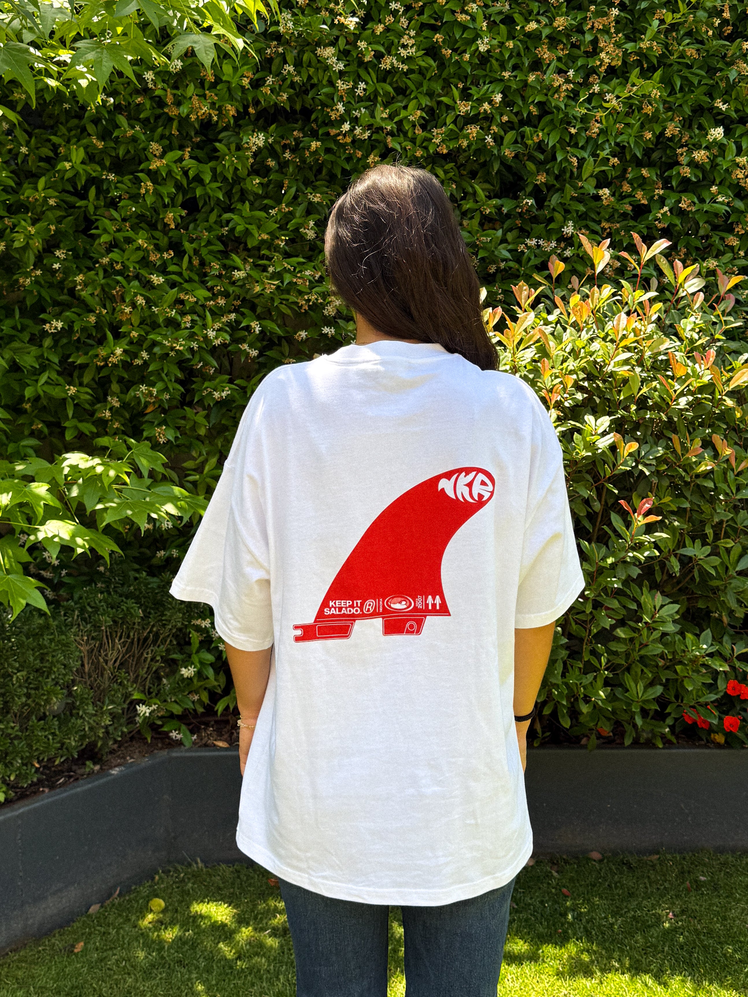 Camiseta Salitre Blanca & Roja